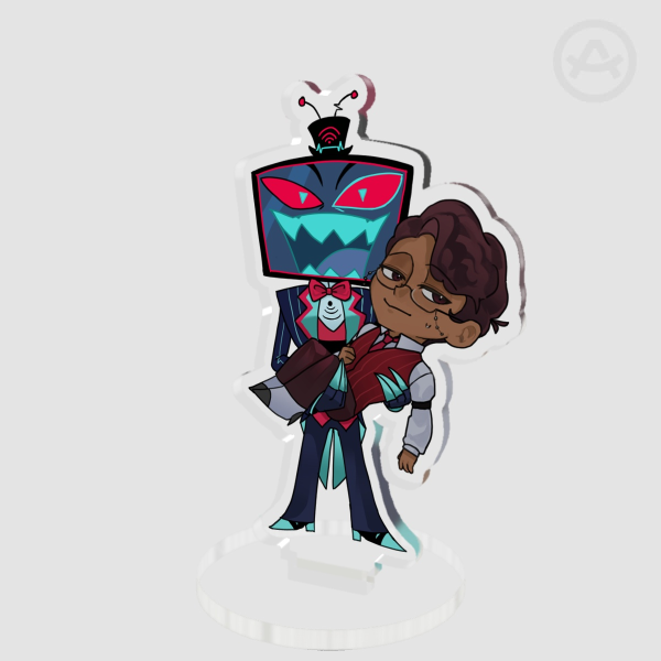 Alastor (Human) & Vox (Demon) – Acrylic Standee
