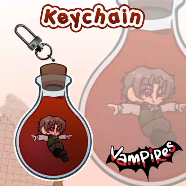 Vampire smp Avid Epoxy Keychains