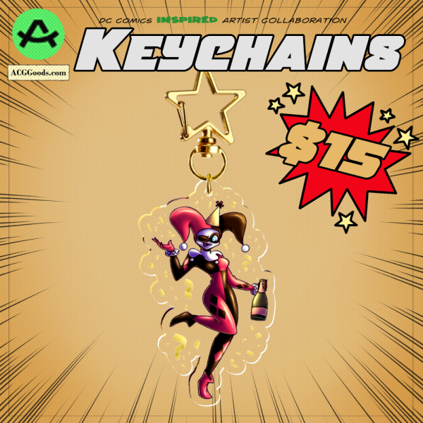 Harley Quinn New Year Keychain