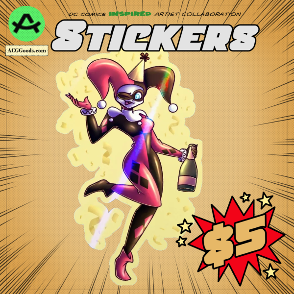 Harley Quinn New Year Sticker