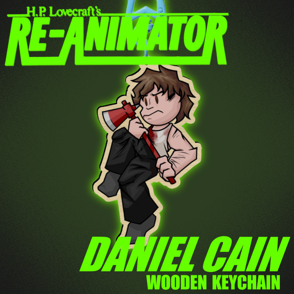 Dan Cain Wooden Keychain (Re-animator)