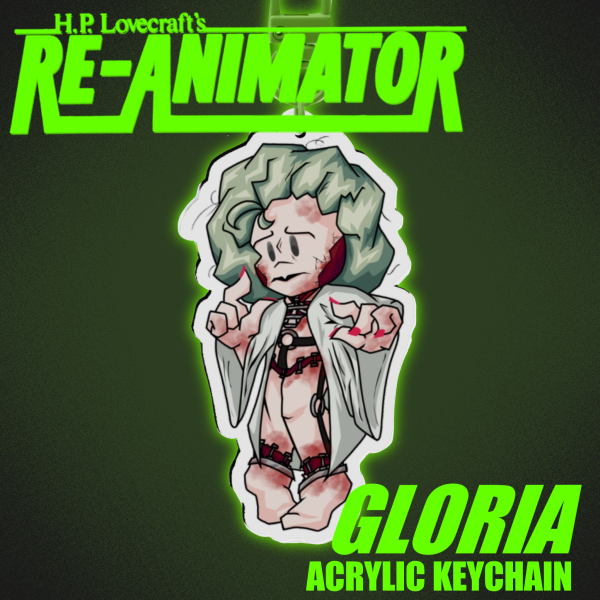 Gloria Acrylic Keychain (Bride of Re-Animator)