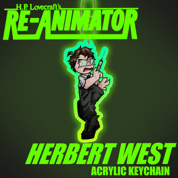 Herbert West Acrylic Keychain (Re-Animator)