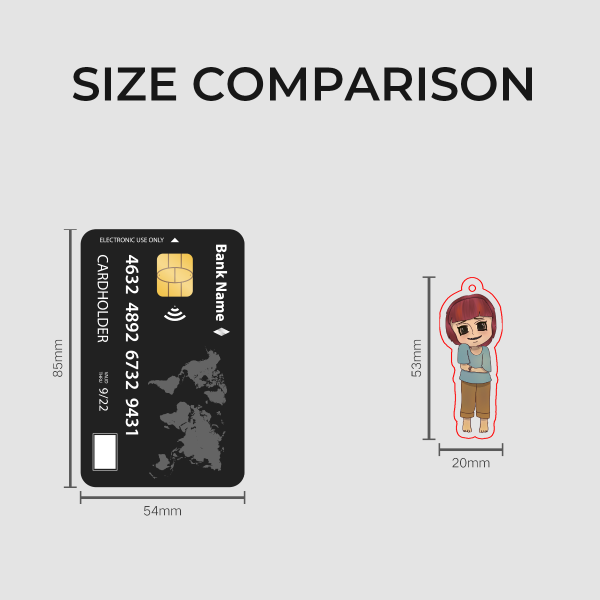 NINAH Cashier Girl Fan Merch Clear Acrylic Keychain