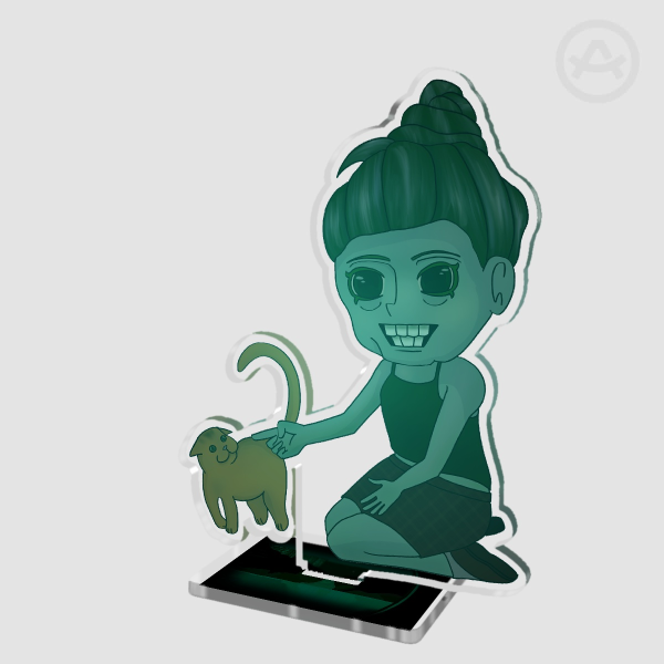 NINAH Cat Lady Fan Merch Clear Acrylic Standees