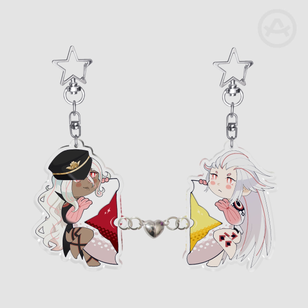 Tama & Aiba magnetic linking keychains [AITSF]