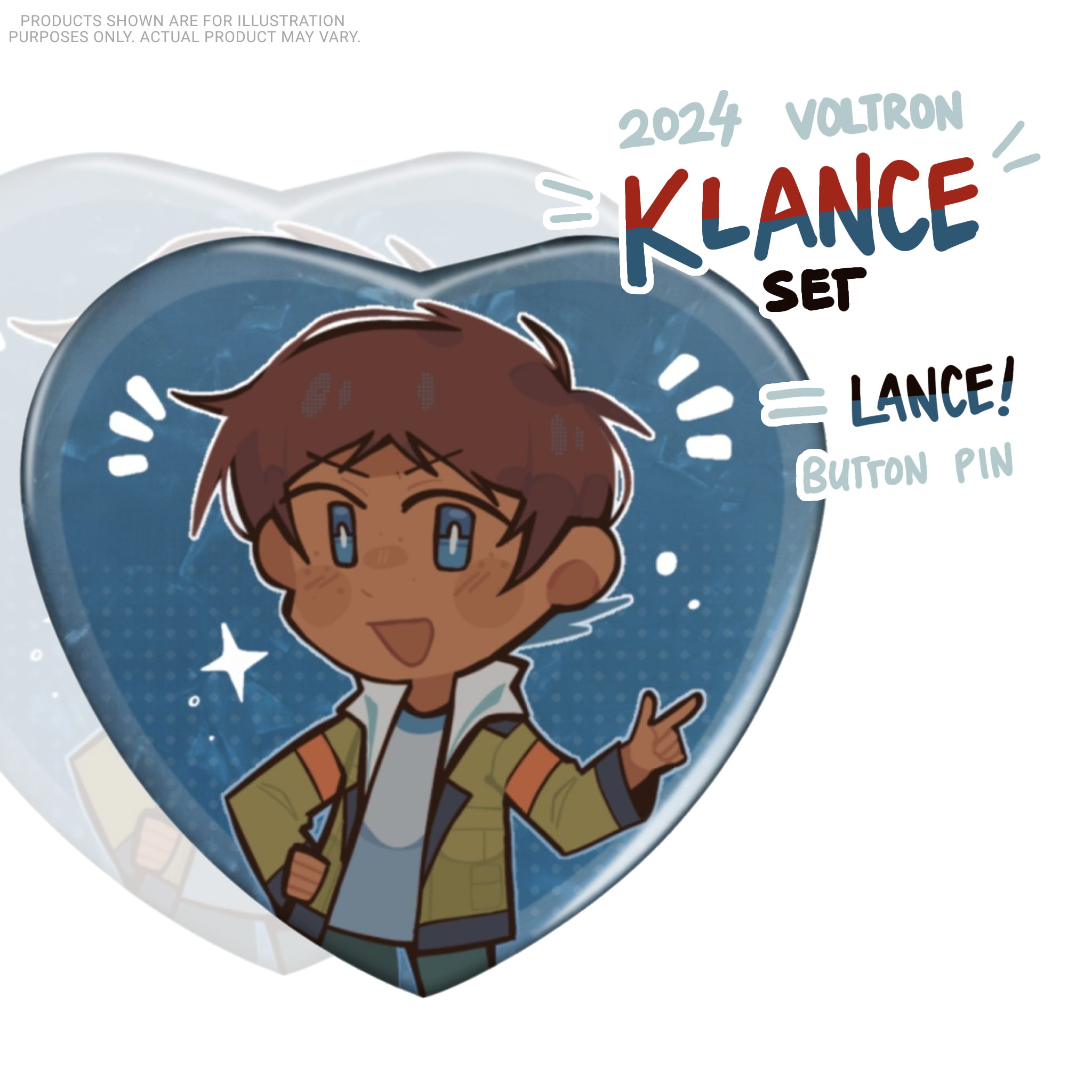 Lance (2024) Heart Button Pin! [ Voltron ]