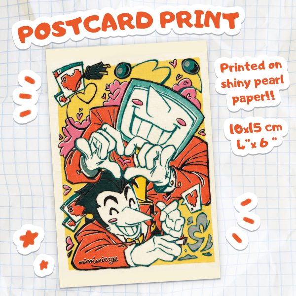 Spamtenna "Retro" - Postcard Print [Deltarune]