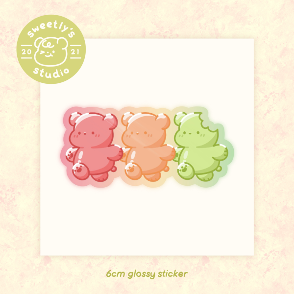 sweetly's 𖹭 gummy hammies cute sticker