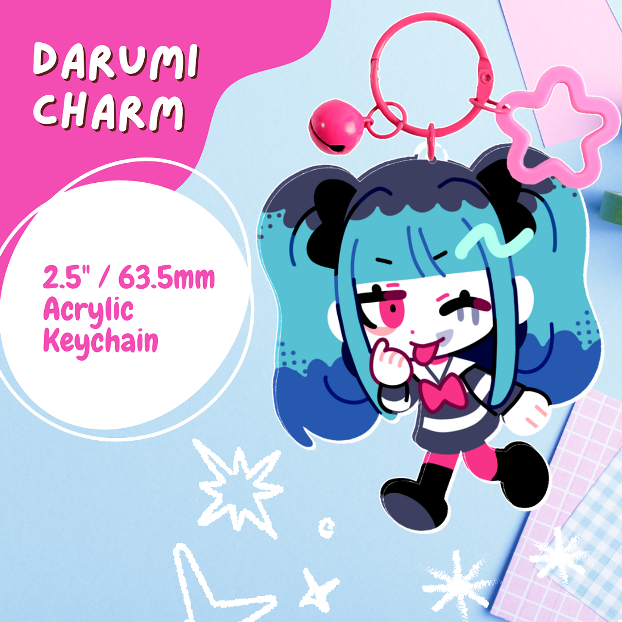 Darumi Keychain (The Hundred Line: Last Defense Academy)