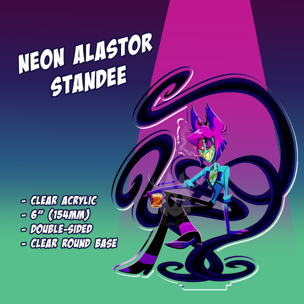 Neon Alastor Acrylic Standee