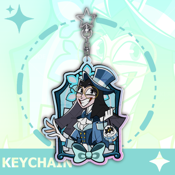 Winter Human Pentious -Rainbow Acrylic Keychain