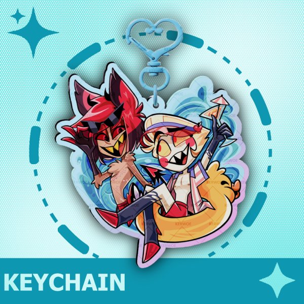 Summer Radioapple - Rainbow Acrylic Keychain