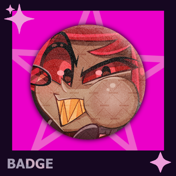 Pinchable Alastor - Plush Badge