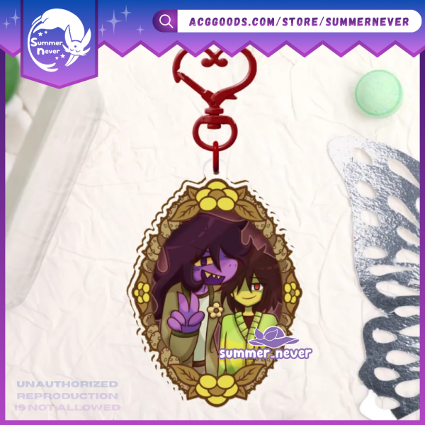 Kris & Susie [Deltarune] Clear Acrylic Charm KRUSIE