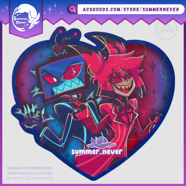 VS The Vees [Hazbin Hotel] Acrylic Standee (Vox, Valentino