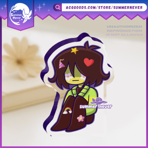 Kris Sitting [Deltarune] Mini Thick Acrylic Stand