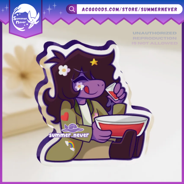 Susie Sitting [Deltarune] Mini Thick Acrylic Stand