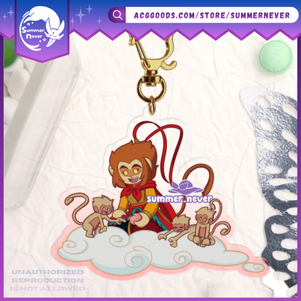Monkey King [Lego Monkie Kid] Translucent Acrylic Charm