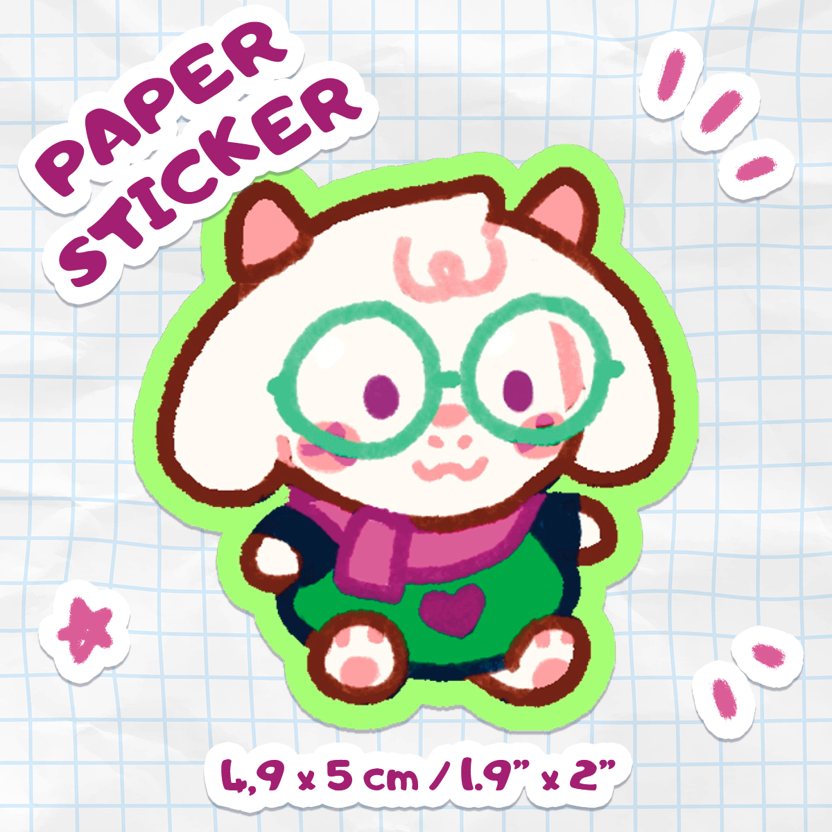 Ralsei Plush - Sticker [Deltarune]