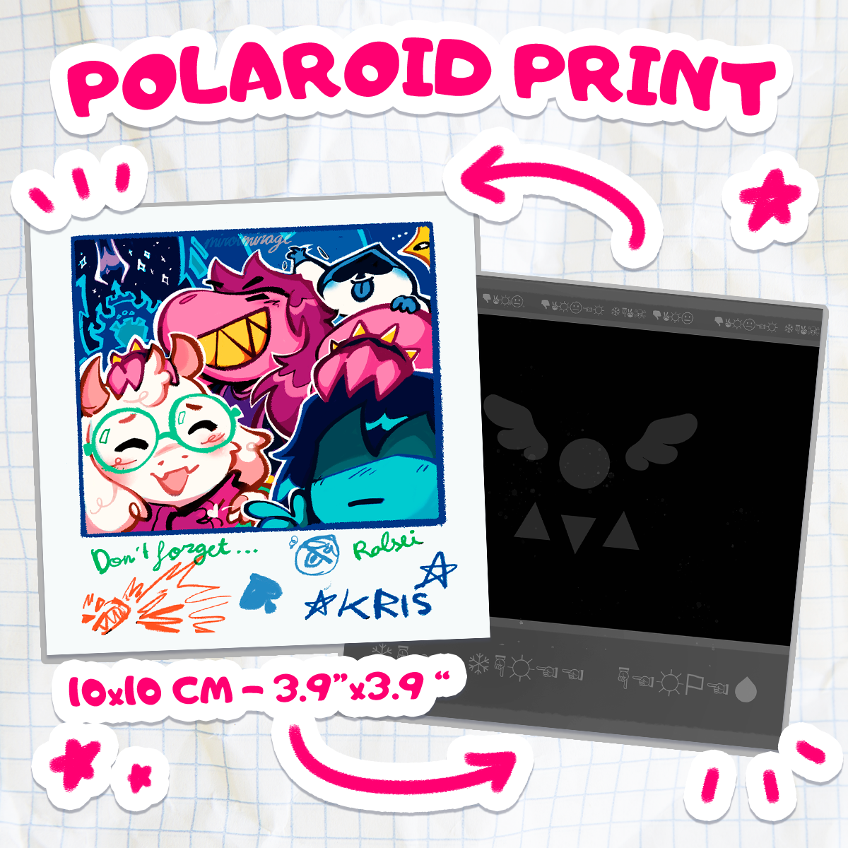 The Fun Gang! - Polaroid Print [Deltarune]