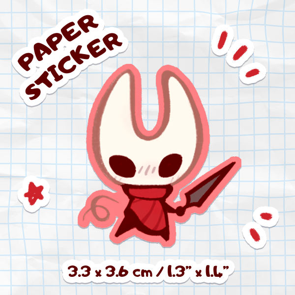 Hornet Chibi - Sticker [Silksong]