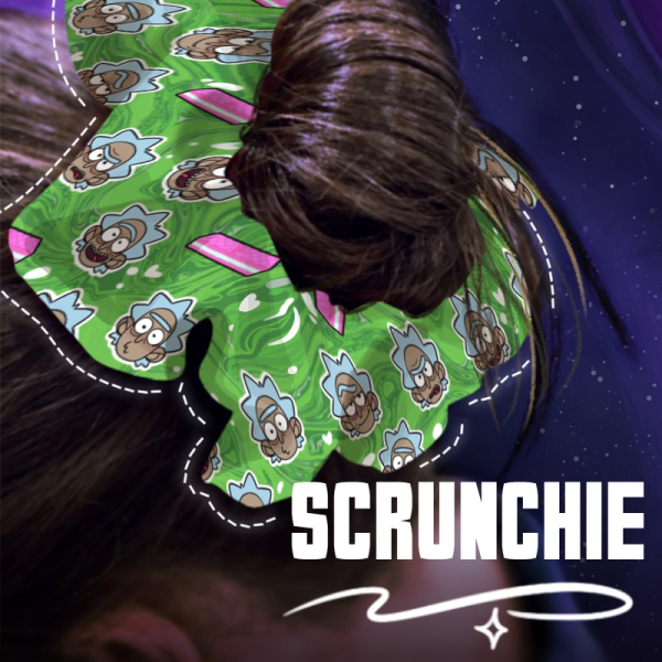 Rick Wafer Round Scrunchie