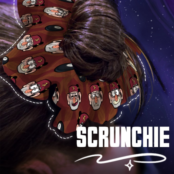 Stan 8-Ball Round Scrunchie