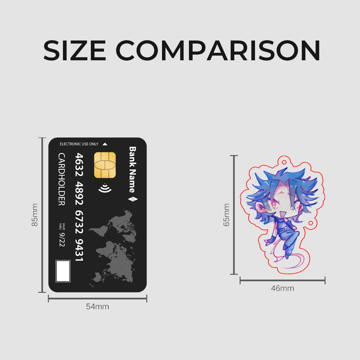 AzureTime | TwoTime × Azure | Forsaken | Acrylic Magnet Keychains