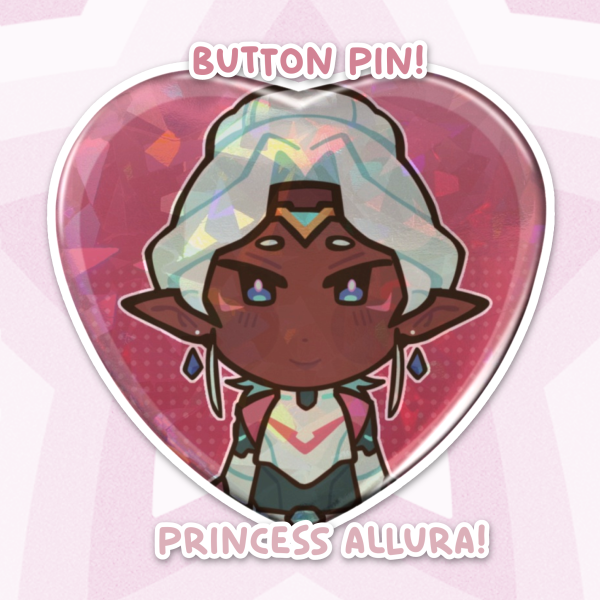 Princess Allura Button Pin! [ Voltron ]