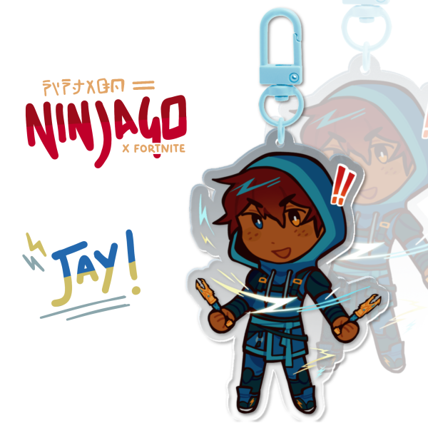 Jay Keychain! [ NINJAGO X FORTNITE ]