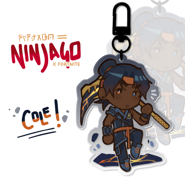 Cole Keychain! [ NINJAGO X FORTNITE ]
