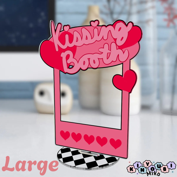 Valentine's Day Kissing Booth V2 Large Full Bleed Acrylic Standee