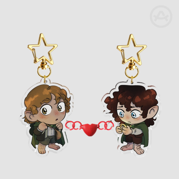 SamFrodo Lord of the Rings Acrylic Magnet Keychains