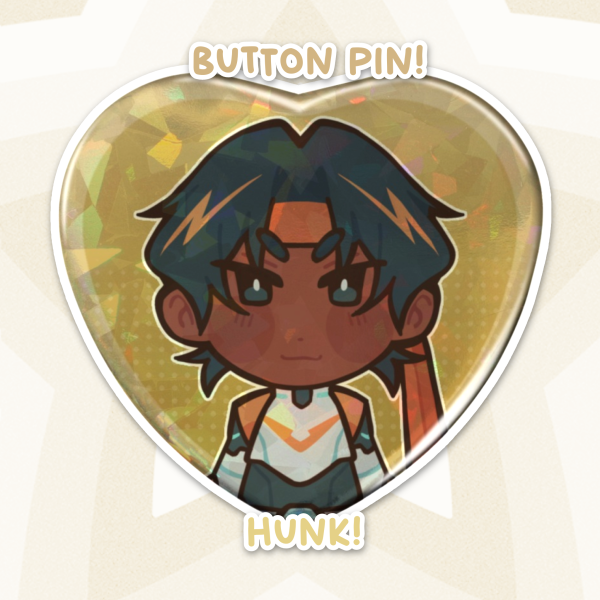 Hunk Button Pin! [ Voltron ]