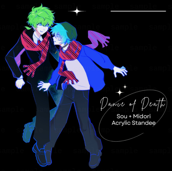 [Your Turn To Die / YTTD] Sou Hiyori + Shin Tsukimi + Midori (Acrylic Standee)