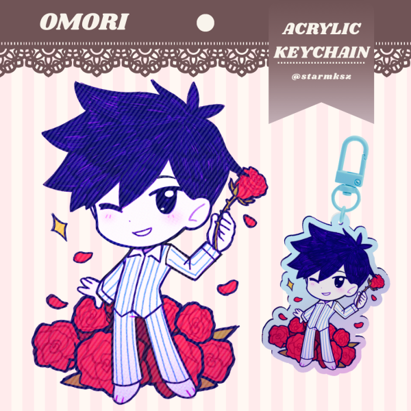 [OMORI] Hero (Rainbow Acrylic Keychains)