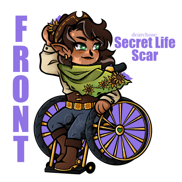 Secret Life GoodTimesWithScar Acrylic Keychain