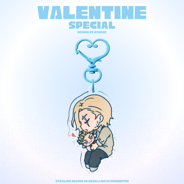 [GACHIAKUTA] Love Gris/Enjin Glitter Keychain