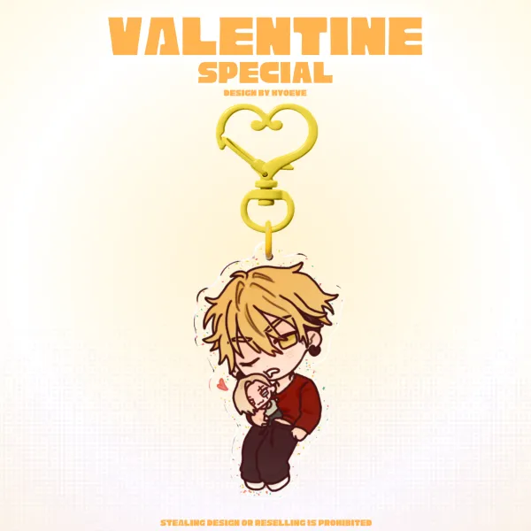 [GACHIAKUTA] Love Enjin/Gris Glitter Keychain
