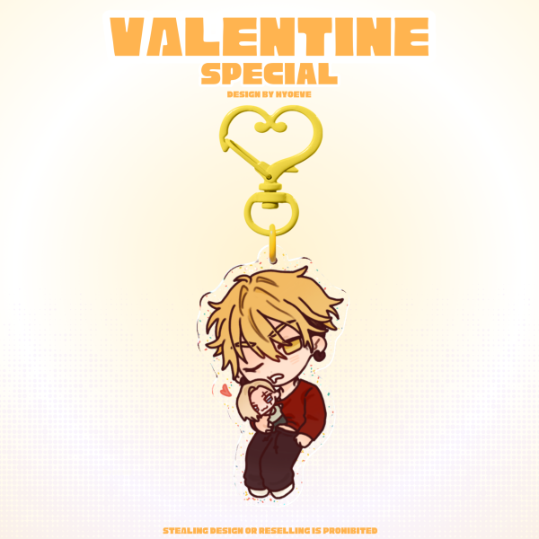 [GACHIAKUTA] Love Enjin/Gris Glitter Keychain