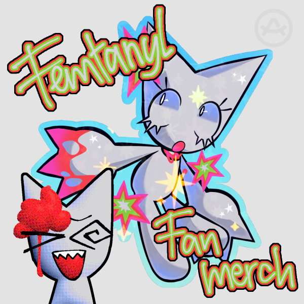 Token Femtanyl Colored Edge Die Cut Stickers