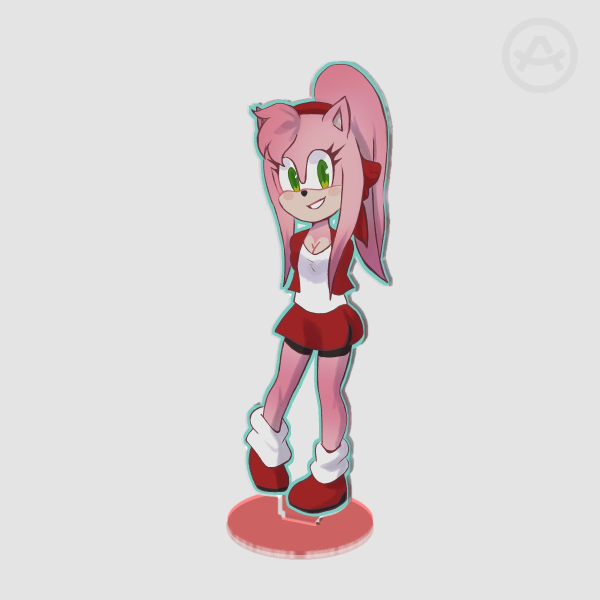 Amy Rose Red Jacket Acrylic Standees