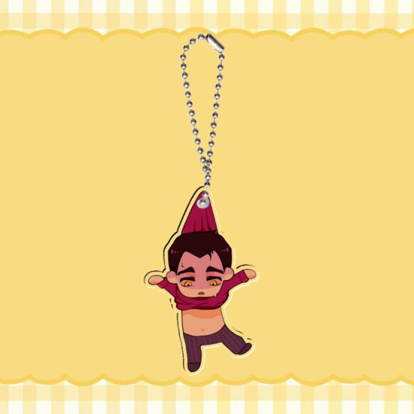 Falling Jayce Clear Acrylic Keychain