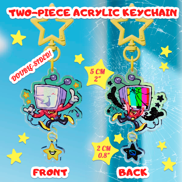 Tenna Two-Piece Acrylic Keychain [Deltarune]