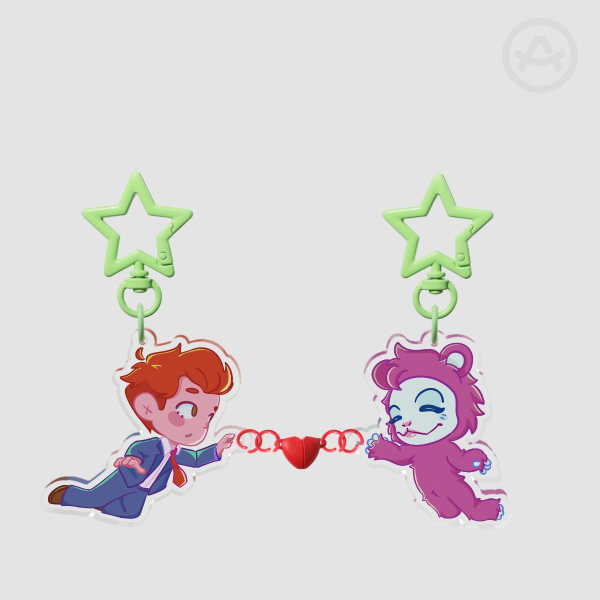 Hesitant Alien Gerard Way and Lola connection keychain