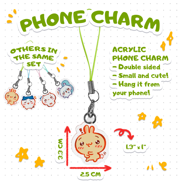 Usagi - Acrylic Phone Charm [Chiikawa]