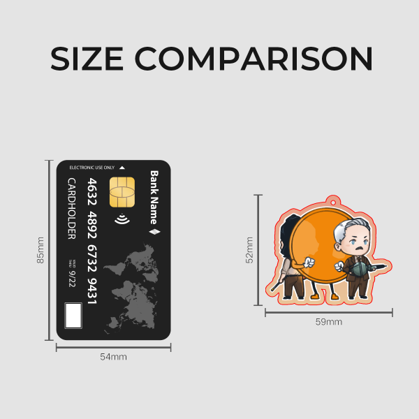 Lokius Colored Edge Acrylic Keychains