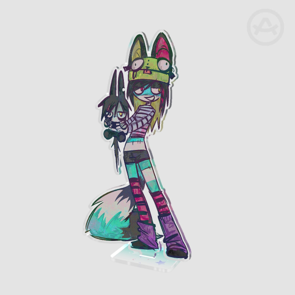Blair holding kj plush Acrylic Standees