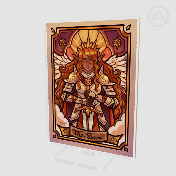 Queen angel knight of the sun Clear Acrylic Standees 4.72" (12 cm)